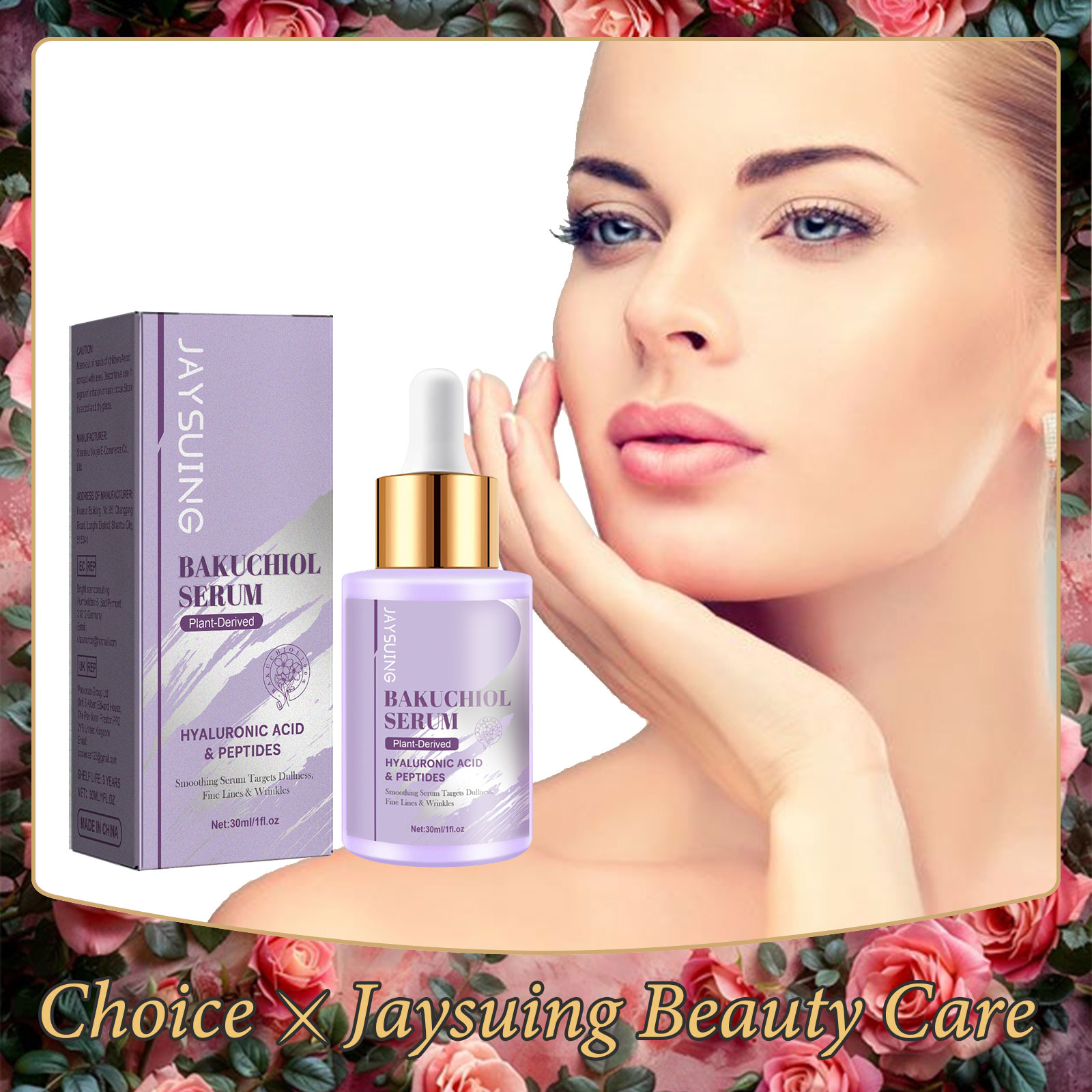 Skincare Glow Glowing - Bakuchiol Yüz Gençleştirme Serumu Kırışıklık Karşıtı