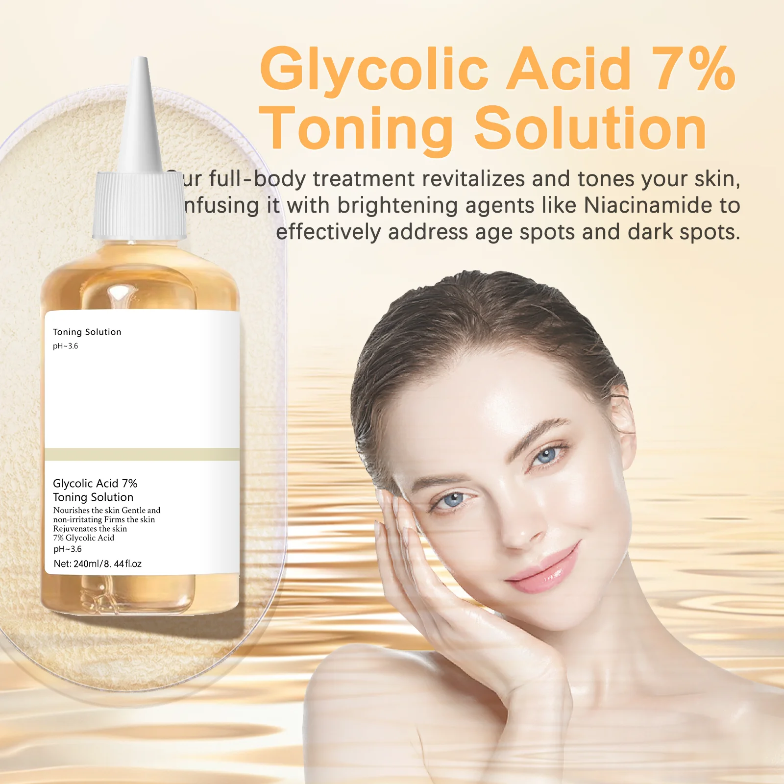 Lactic Acid Toner - %7 Glikolik Asit Tonik Solüsyonu 240ml