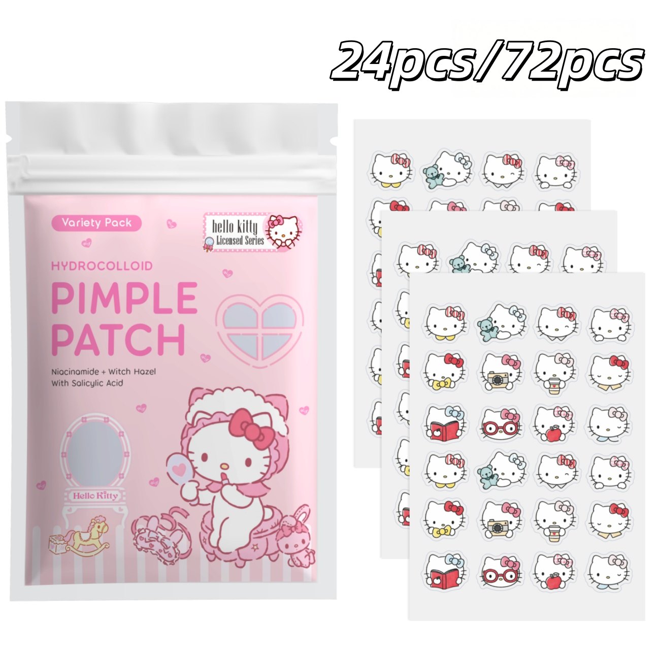 Skincare The Originote - 24/72 adet Hello Kitty Hidrokolloid Sivilce