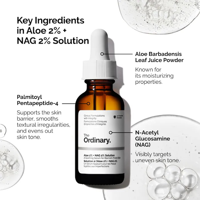 Aloe 2% + NAG 2% Solüsyon Seru - Aha Bha Exfoliant incelemesi ve fiyatı