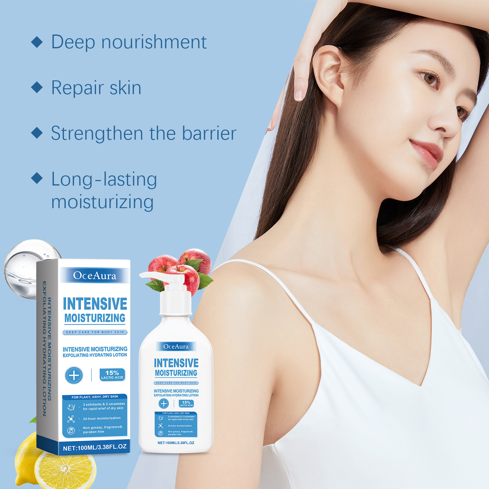 OceAura Yoğun Onarıcı Vücut Lo - Lactic Acid Toner incelemesi ve fiyatı